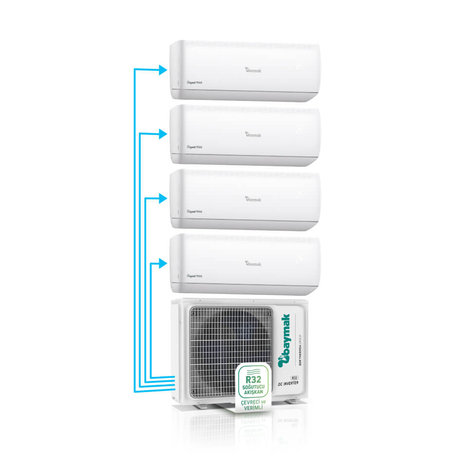 ELEGANT PRIME MULTI DUVAR TİPİ SPLIT KLİMA 1X4
